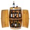 Vintiquewise Wooden Wine Barrel Shaped Wine Holder, Bar Storage Lockable Storage Cabinet QI003771 - alternate 1